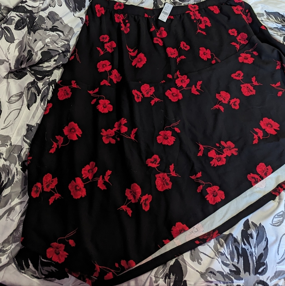Lane Bryant floral skirt